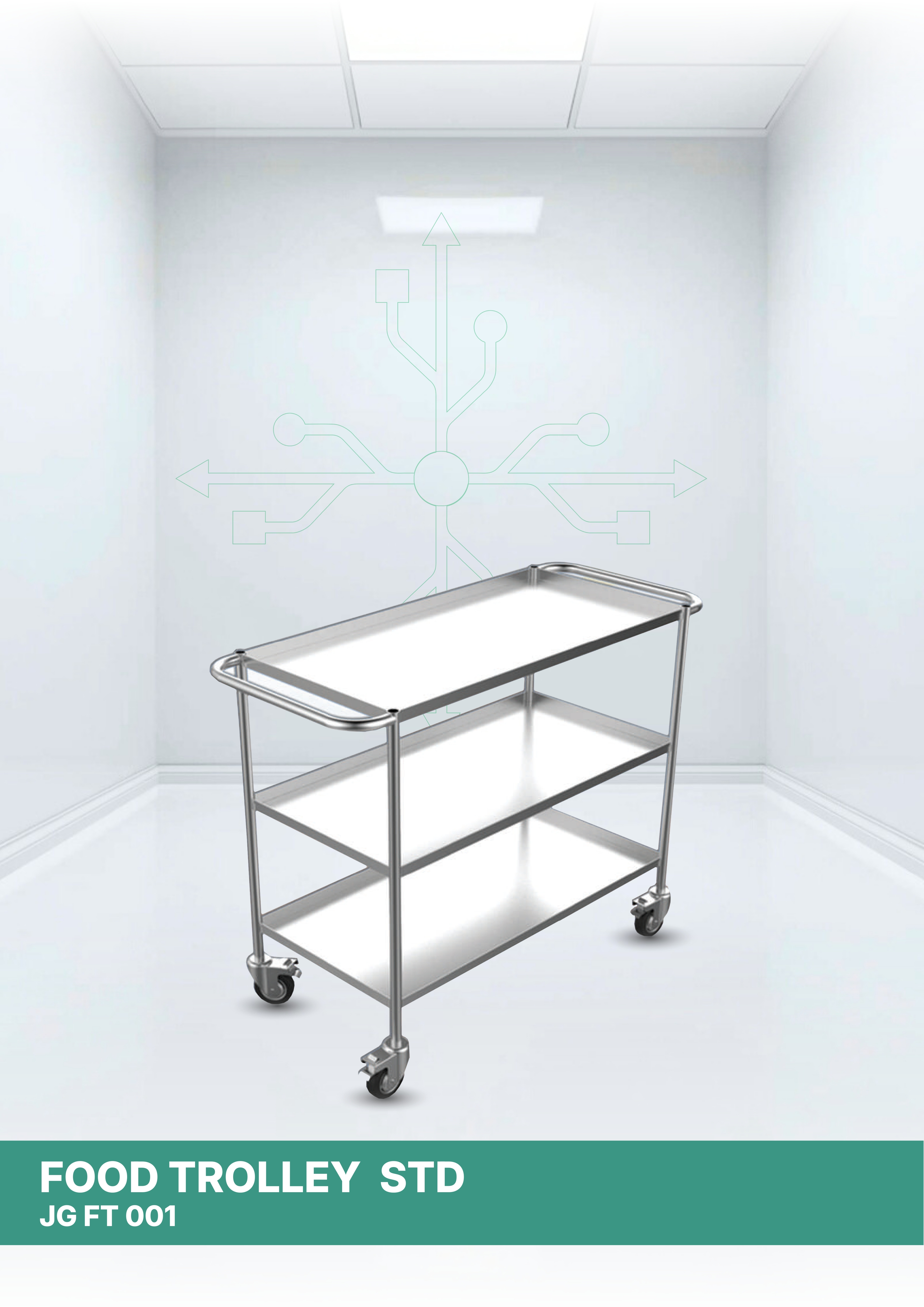 Food Trolley Standar