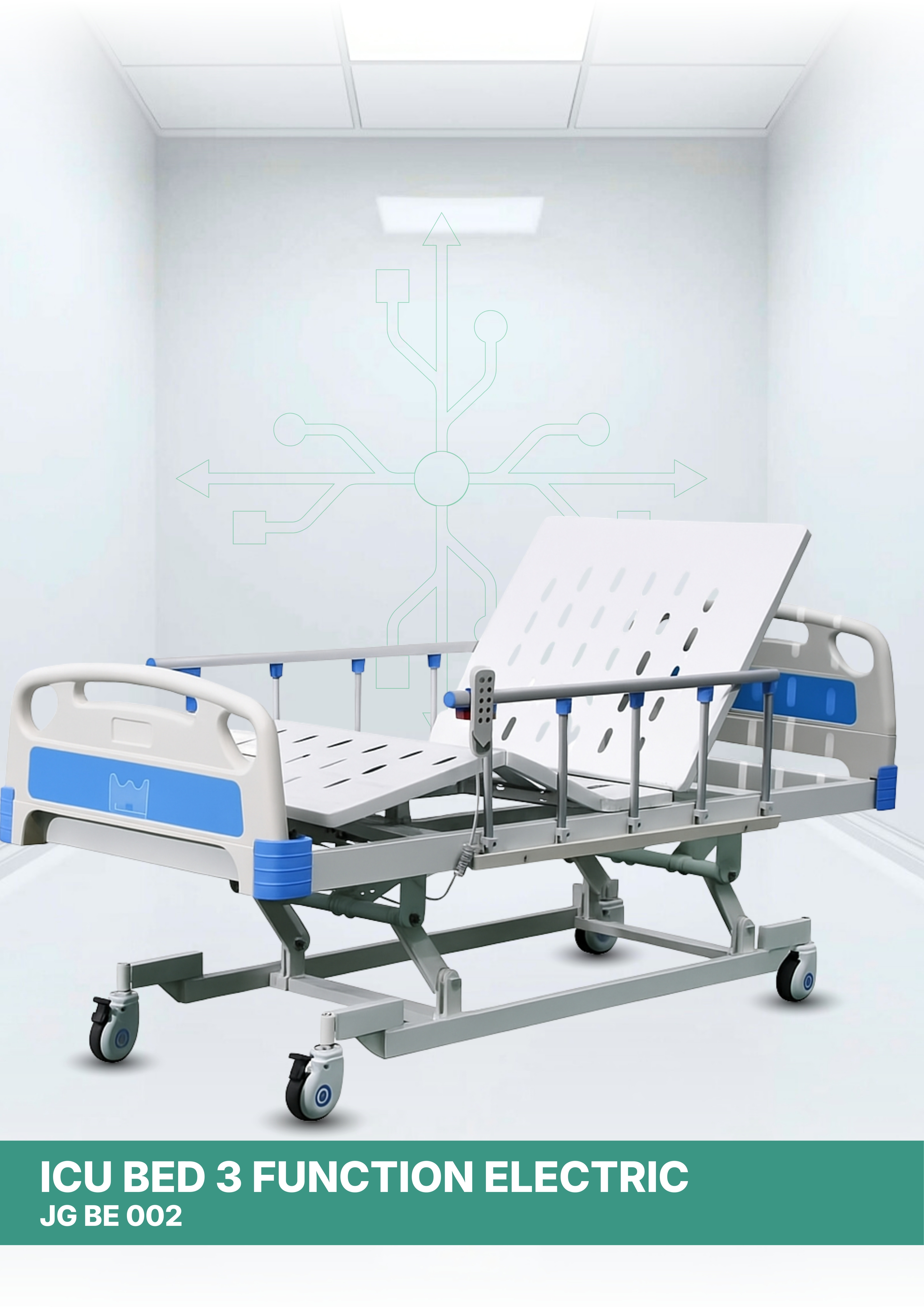 ICU Bed 3 Function Electric