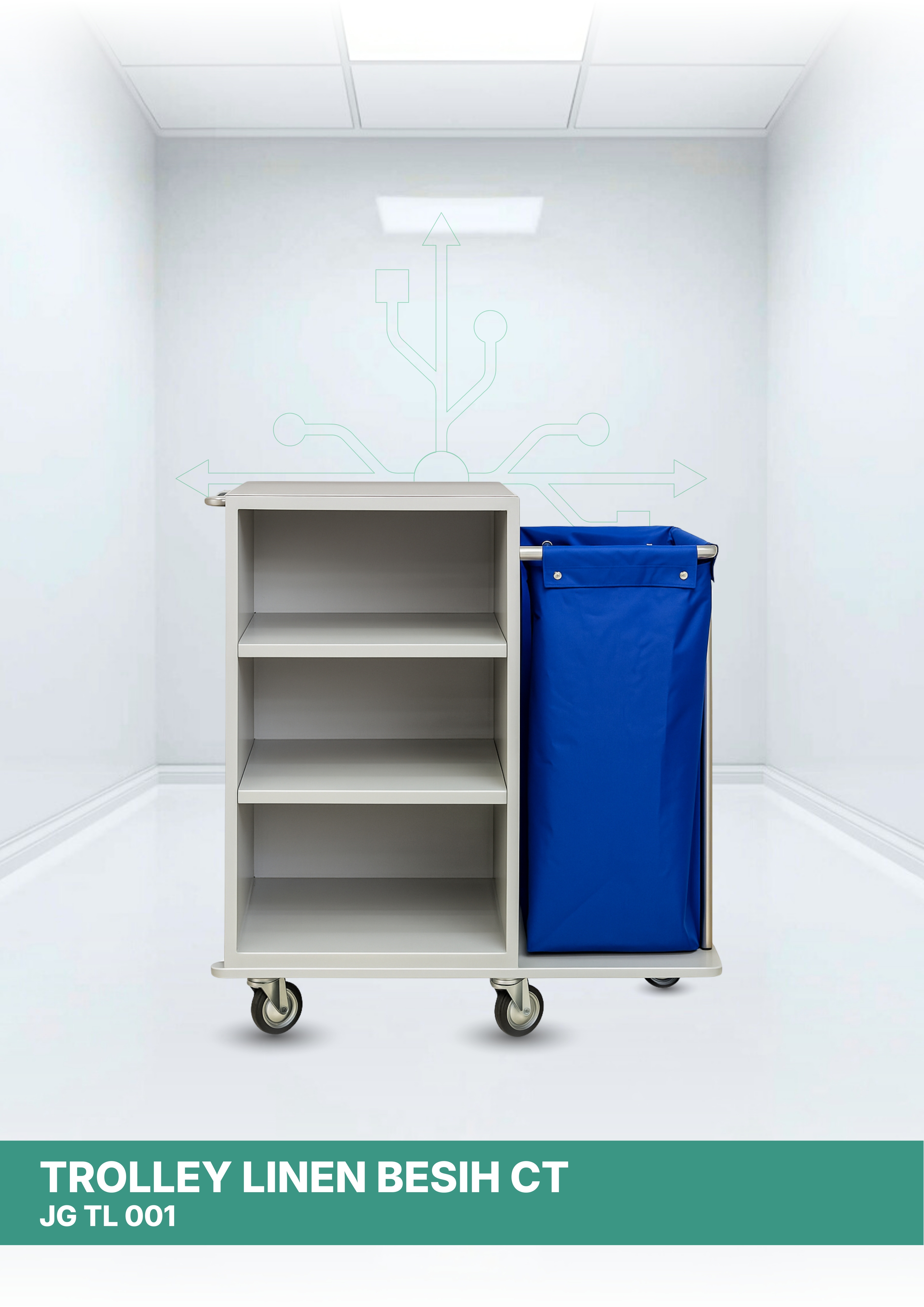 Trolley Linen Bersih CT