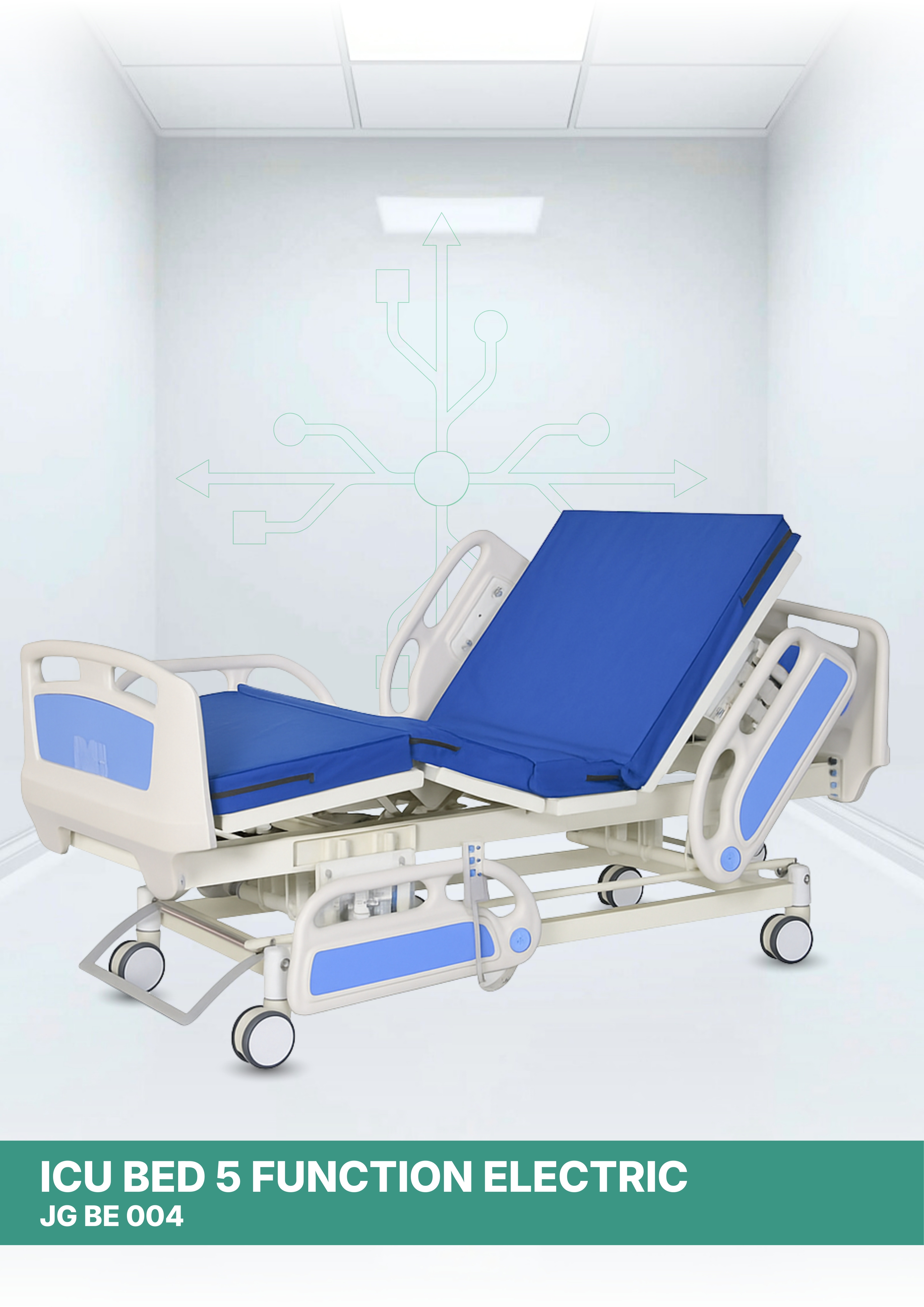 ICU Bed 5 Function Electric