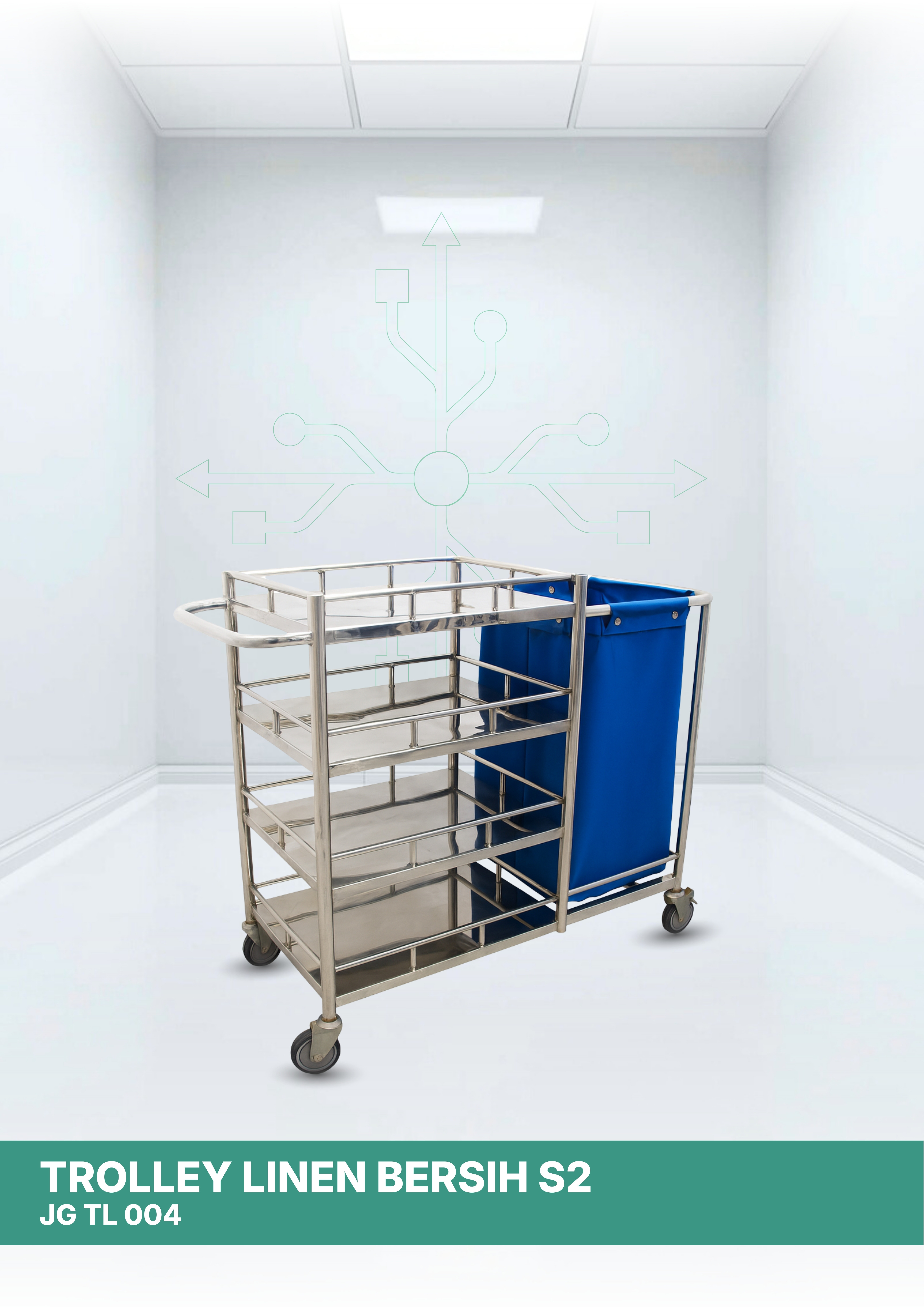 Trolley Linen Bersih S2