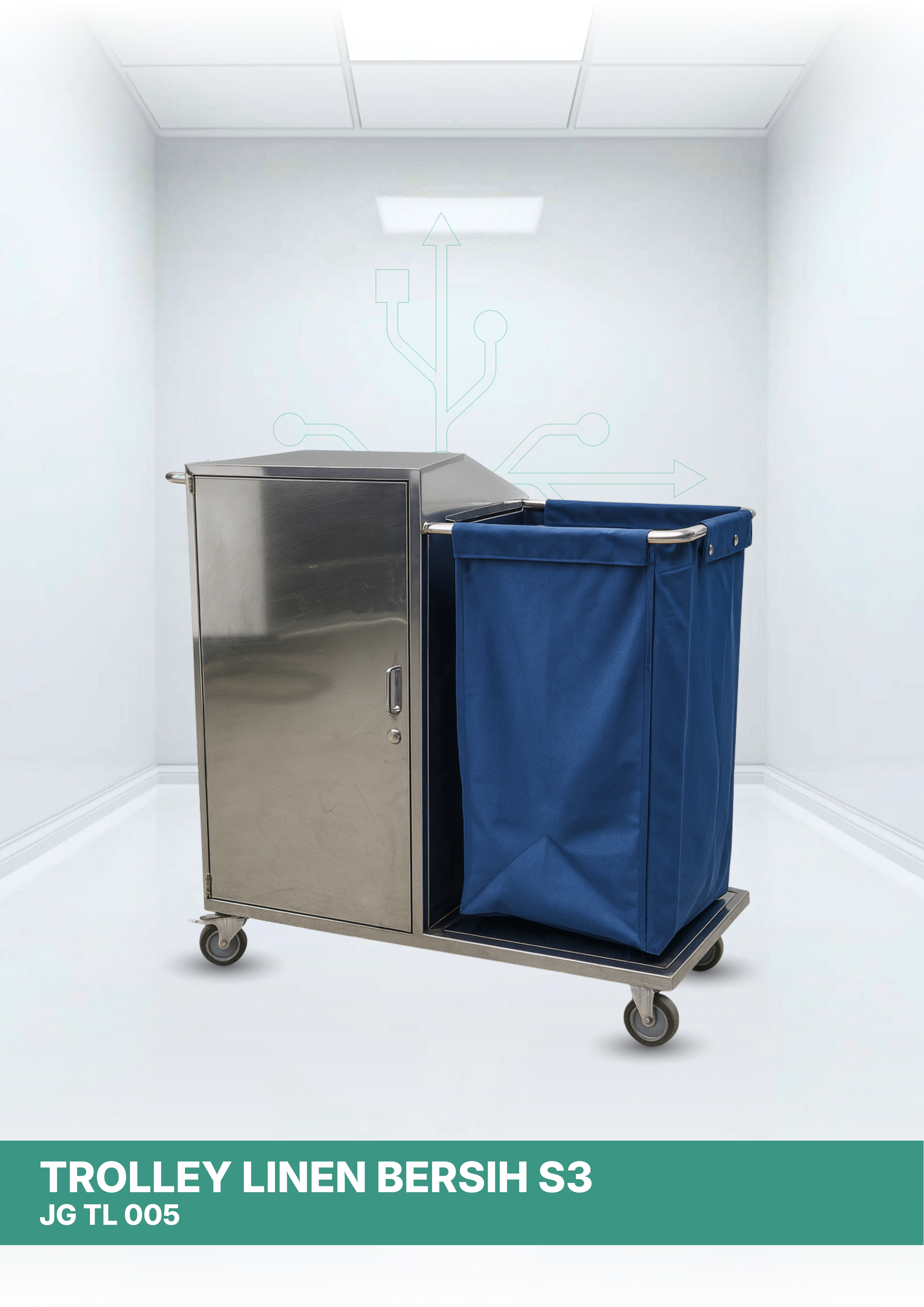 Trolley Linen Bersih S3